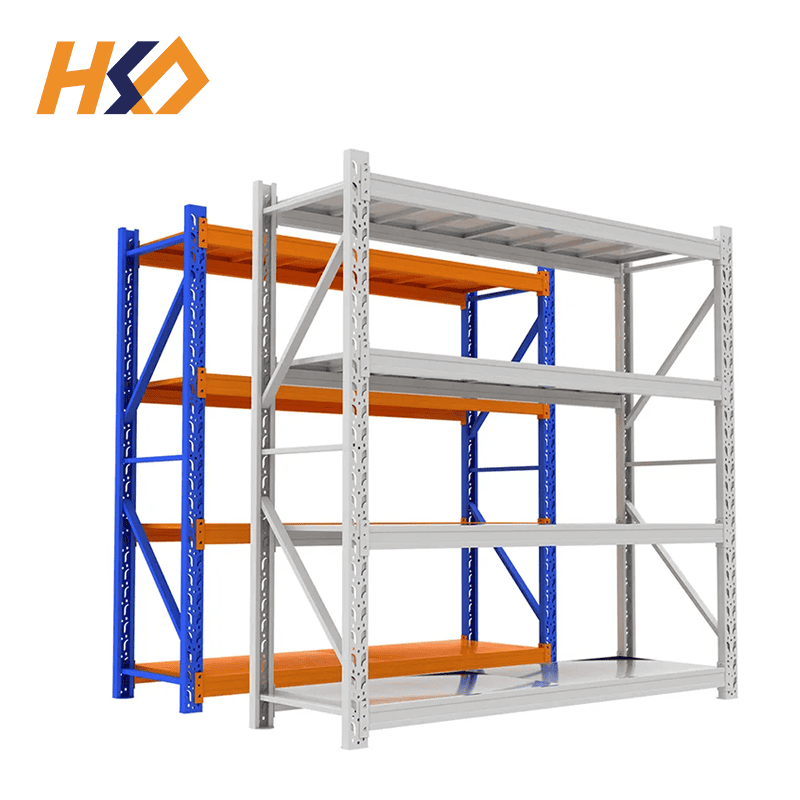 Blue Medium Duty Warehouse Rack