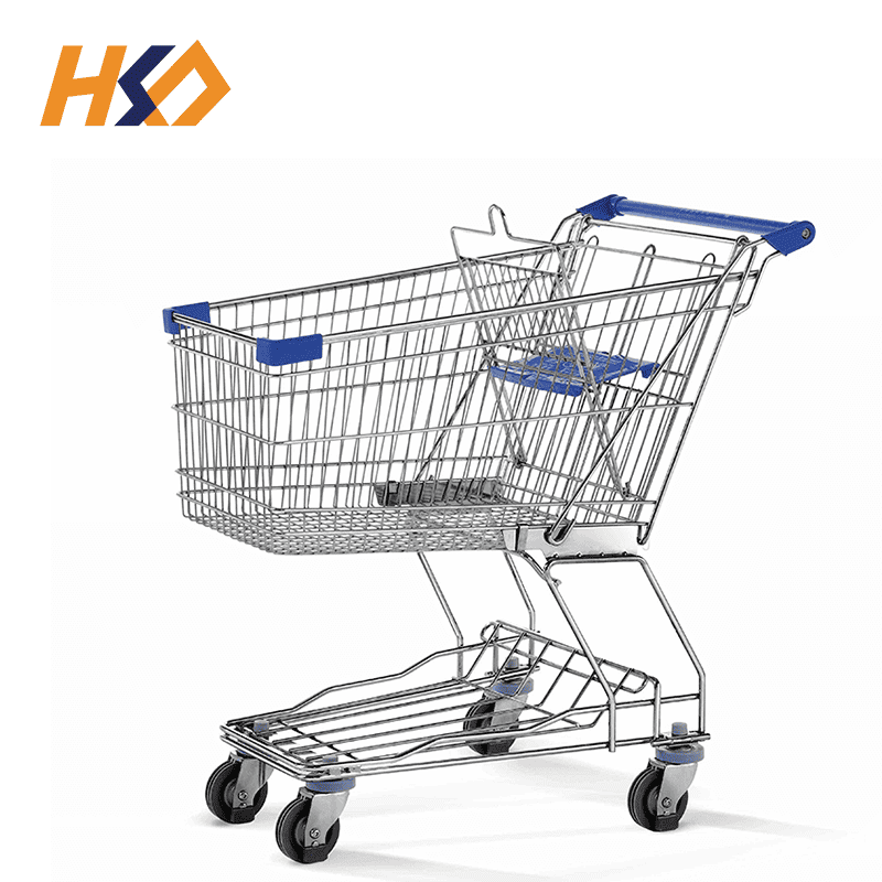 Asian style retail store large shopping cart