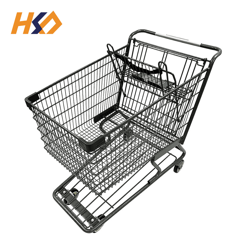 American style retail store large shopping carts